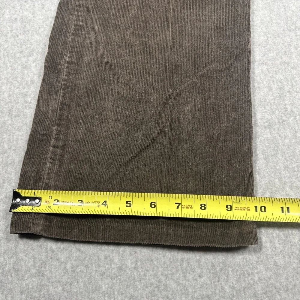 GAP Boot Fit Vintage Corduroy Pants Men's 35x30 Brown Grunge Retro 90s Made USA